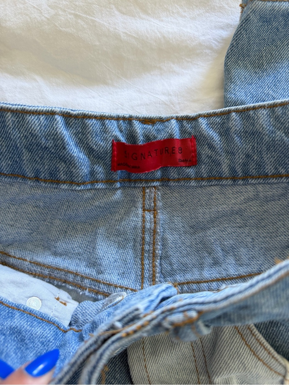 Signature8 Patchwork Loose Fit High Waisted Denim - Picture 6 of 12